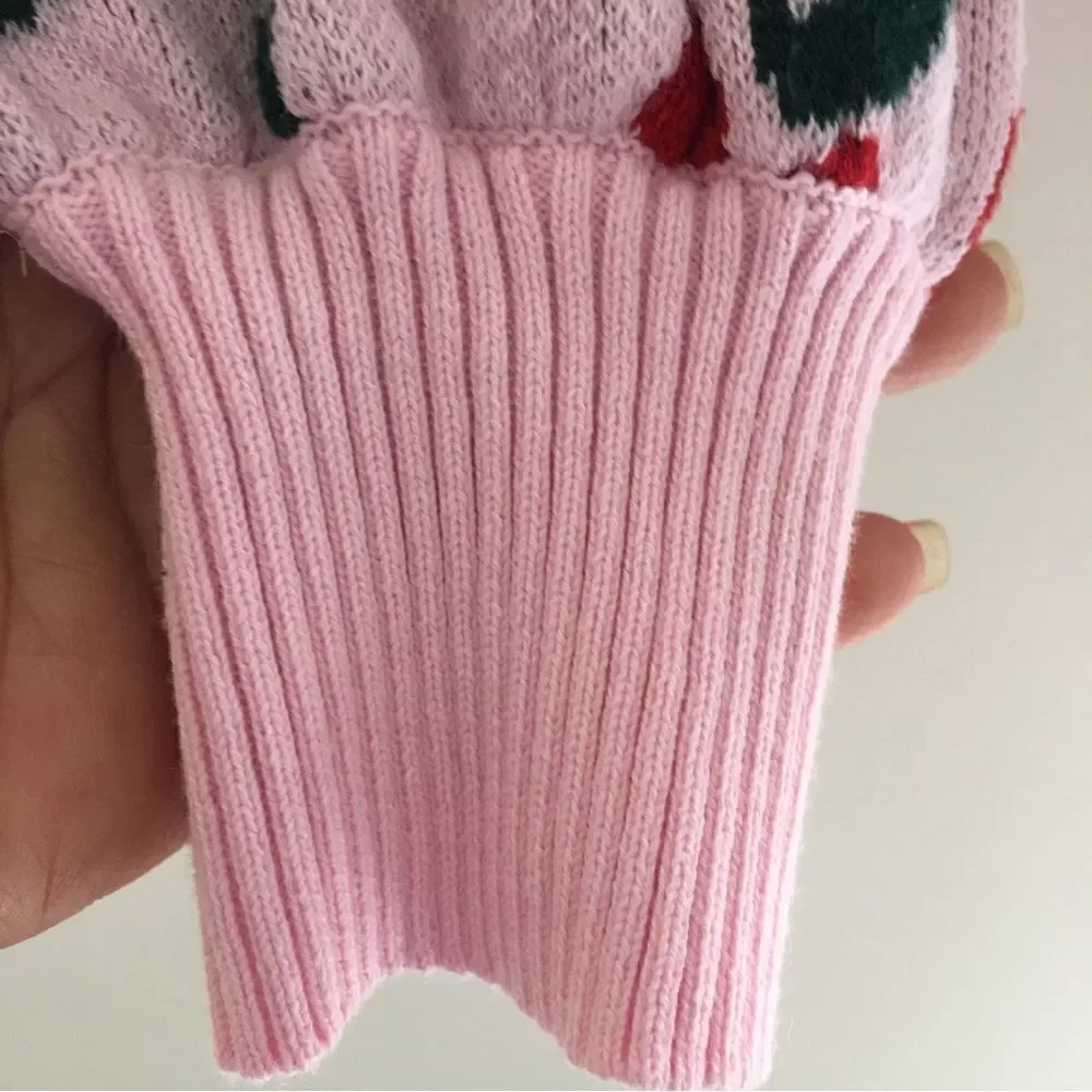 MEDIUM Thickness Adorable puff sleeve Crop sweater - Picture 3 of 8